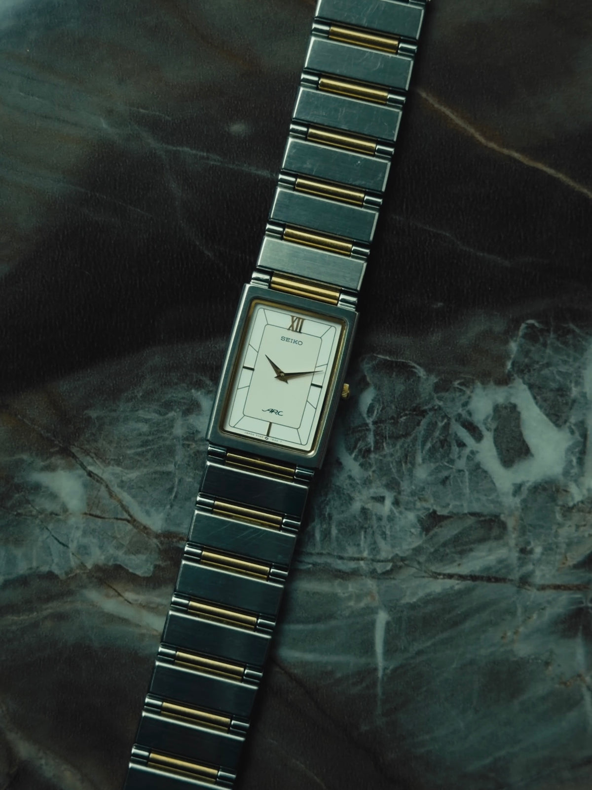 SEIKO ARC White Dial Two-Tone Quartz 1980s