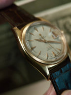 ROLEX 6105 Double Swiss Red Officially French 18K Rose Gold 1961s