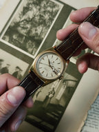 ROLEX 6105 Double Swiss Red Officially French 18K Rose Gold 1961s