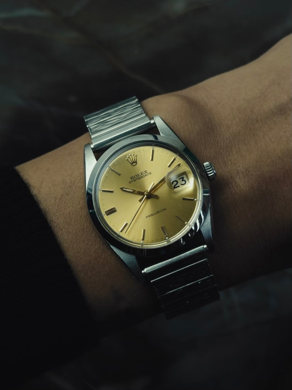 ROLEX 6694 Oysterdate Precision ”Gold Dial” 1966s
