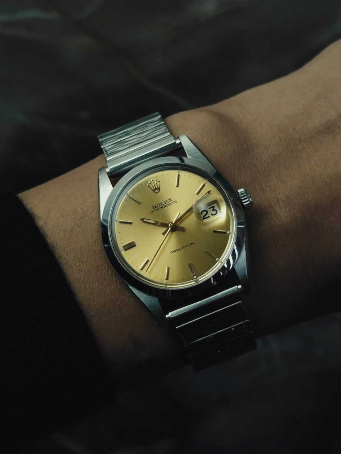 ROLEX 6694 Oysterdate Precision ”Gold Dial” 1966s