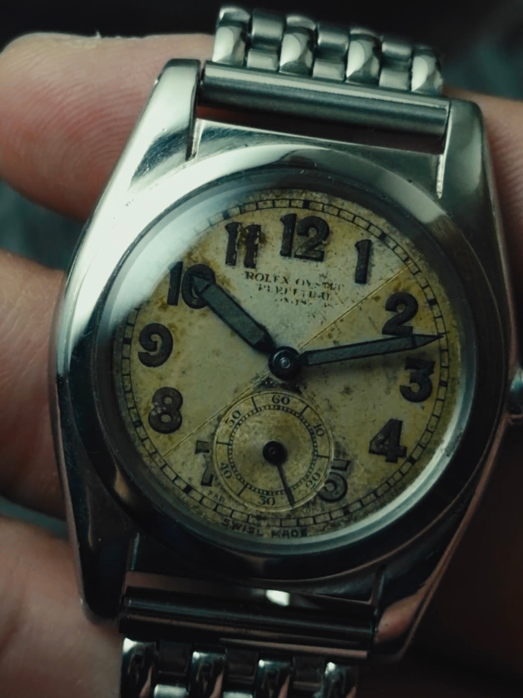 ROLEX Oyster Perpetual Bubble Back "Criss-Cross Dial" 1940s｜ロレックス ヴィンテージ時計 - 20