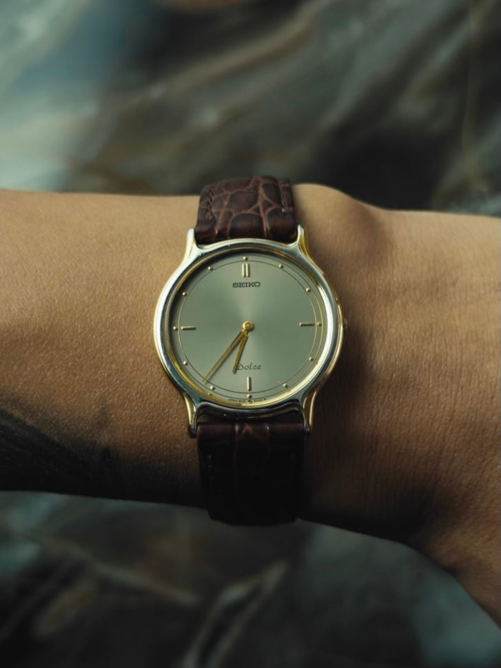 SEIKO Dolce Quartz Vintage gold 1989s