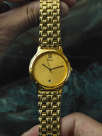 SEIKO Gold Textured Dial Quartz 1990s