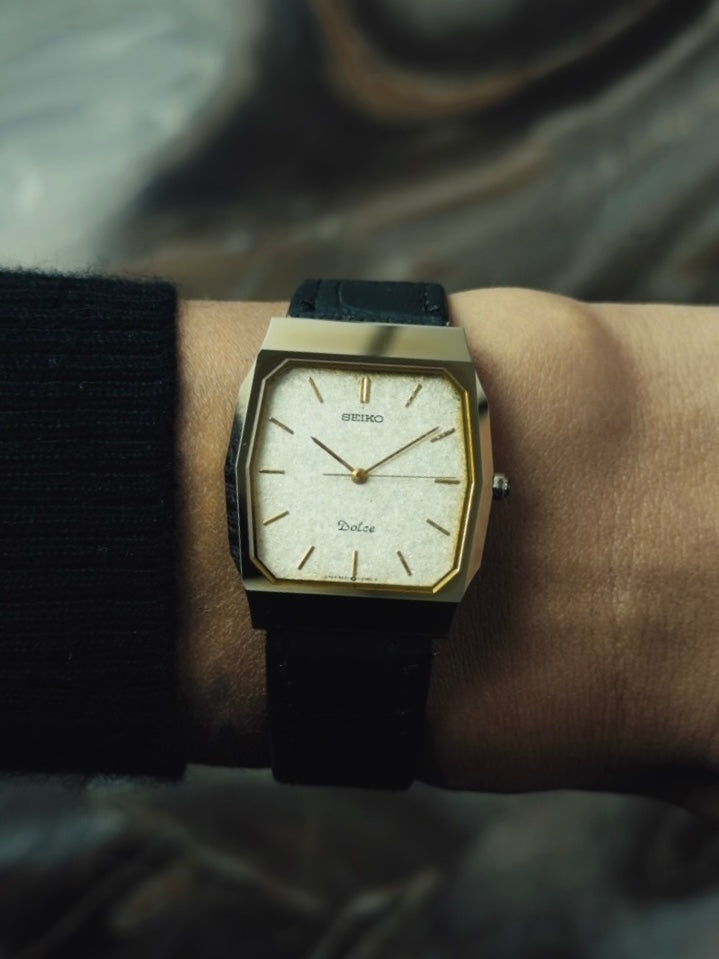 SEIKO Dolce "Frosted Ivory Dial" Quartz 1990