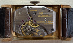 LECOULTRE 14K Solid Gold "Black Roman" 1940s