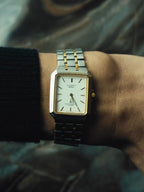 SEIKO CADET White Dial Two-Tone Quartz 1990