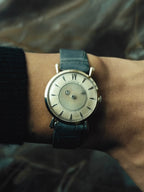 LECOULTRE 14K White Gold "Mystery Dial" 1960s