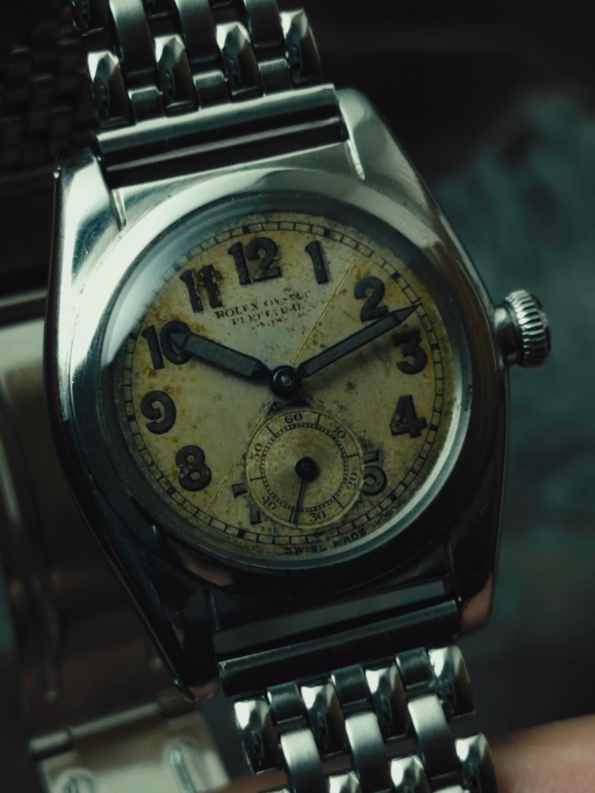ROLEX Oyster Perpetual Bubble Back "Criss-Cross Dial" 1940s｜ロレックス ヴィンテージ時計 - 21