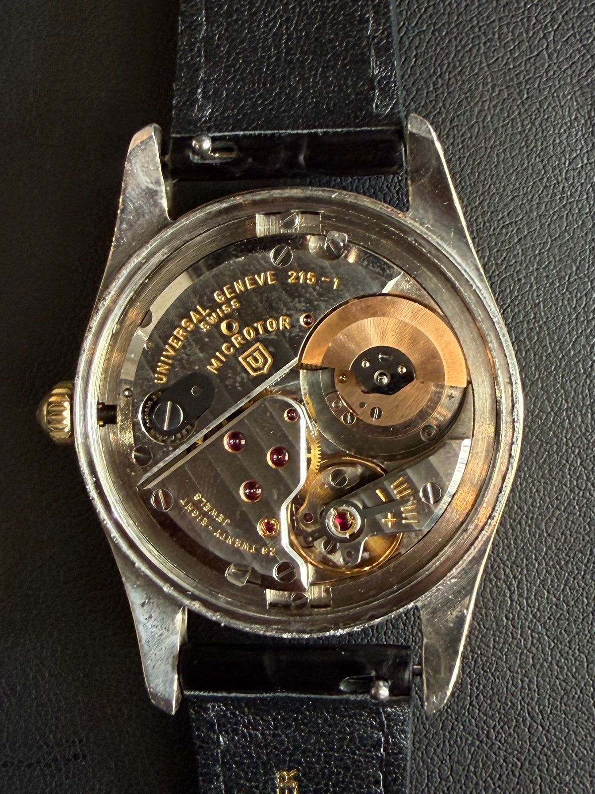 UNIVERSAL GENÈVE Polerouter Date "Golden Horizon" Dial 1960s｜ユニバーサル・ジュネーブ ヴィンテージ時計 - 19