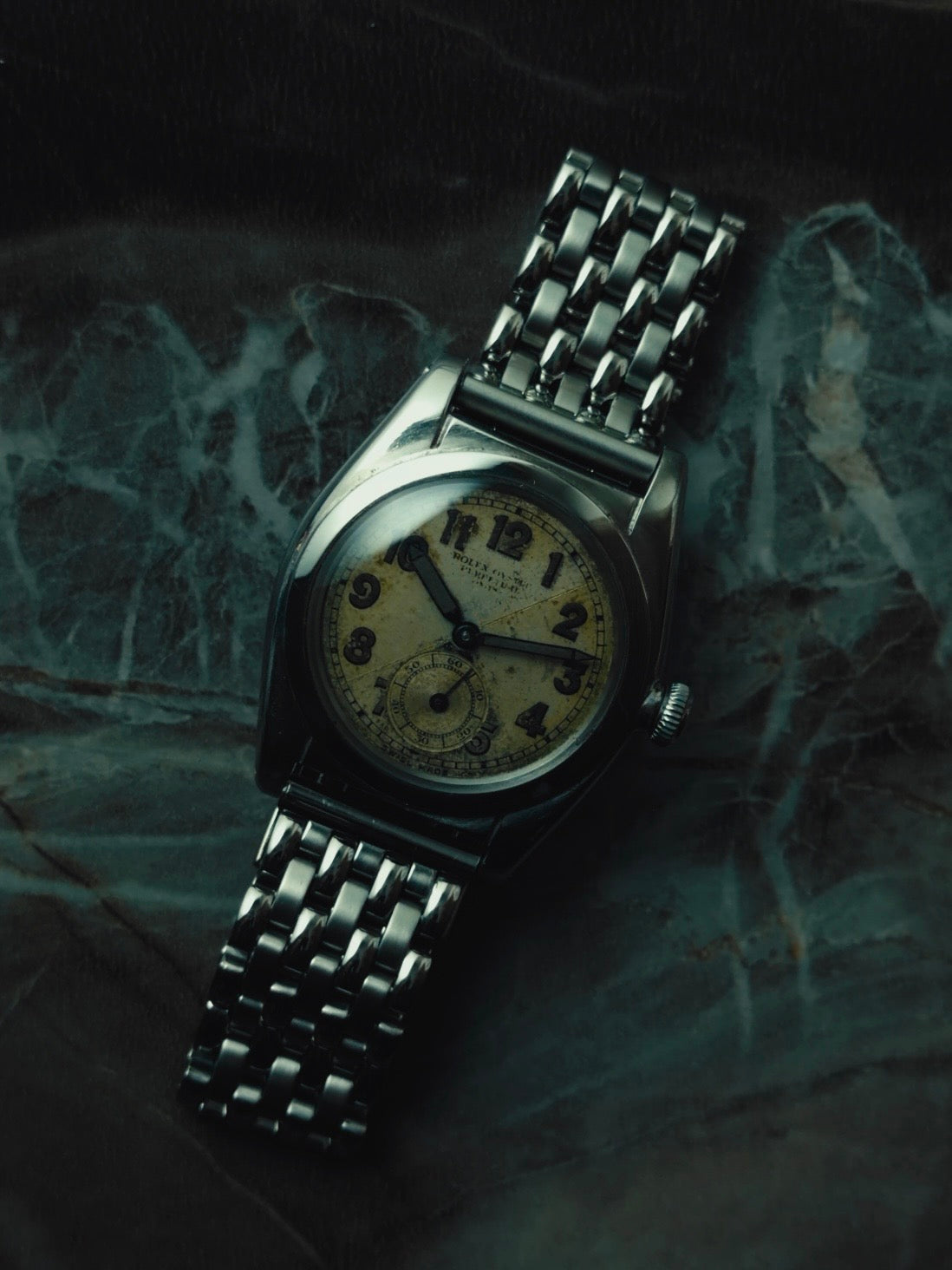 ROLEX Oyster Perpetual Bubble Back "Criss-Cross Dial" 1940s｜ロレックス ヴィンテージ時計 - 22