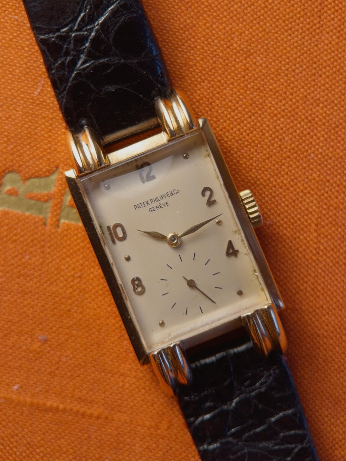 PATEK PHILIPPE 18k Rectangular 1942s