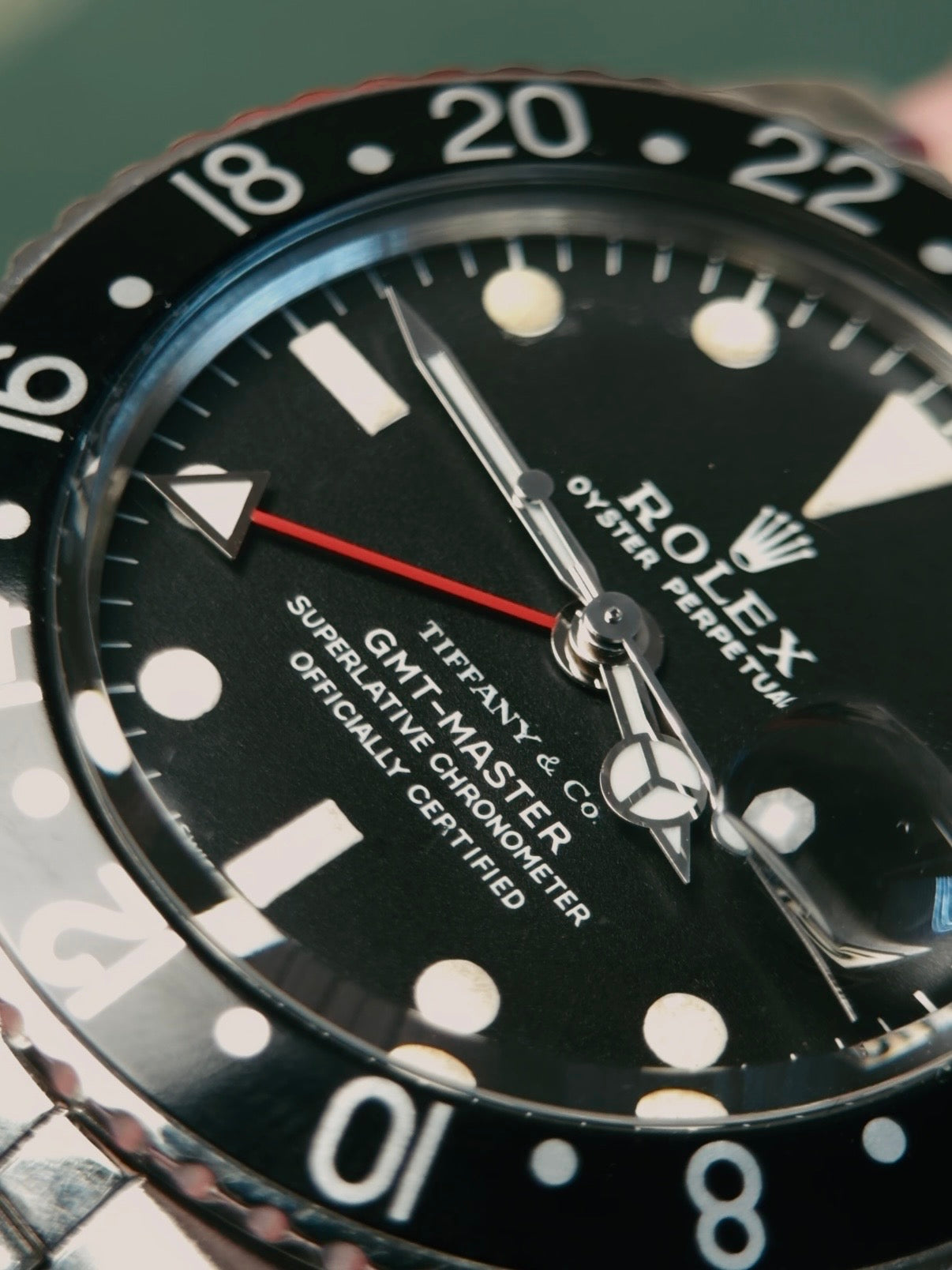 ROLEX SS “TIFFANY DIAL” Long E GMT Master 1968s