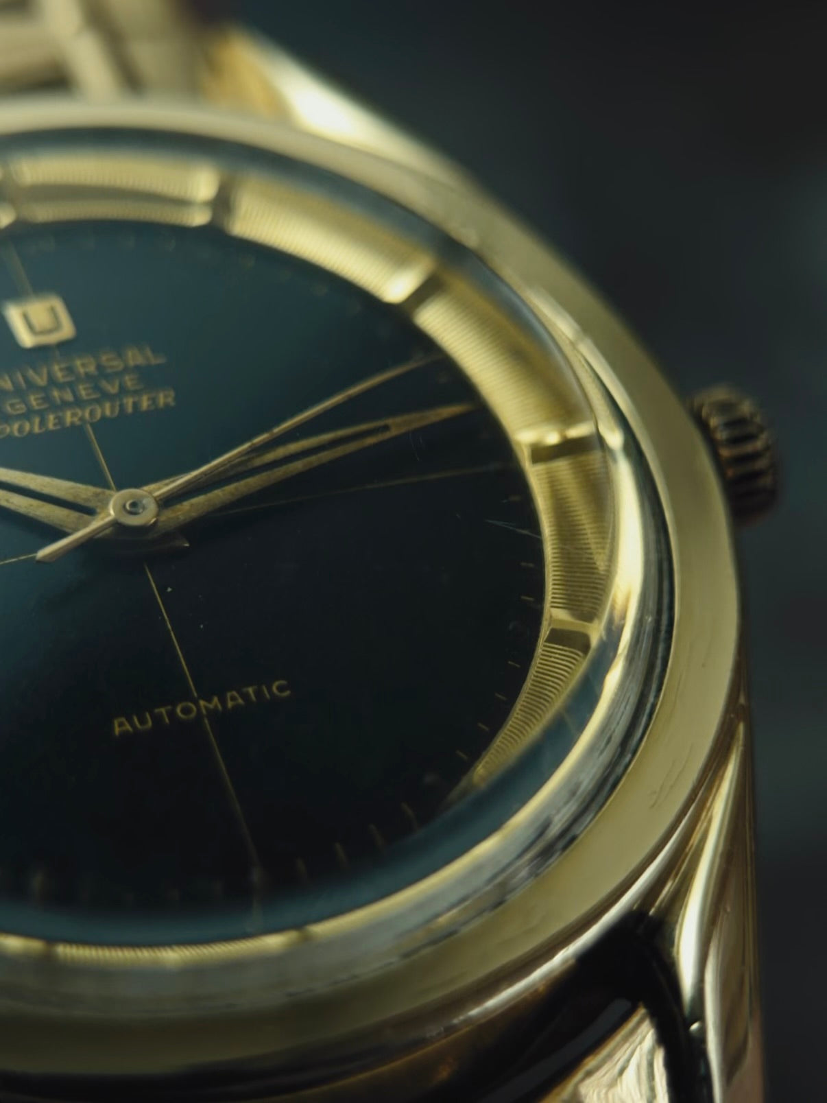 UNIVERSAL GENEVE POLEROUTER 20214 Gold Filled 1950s