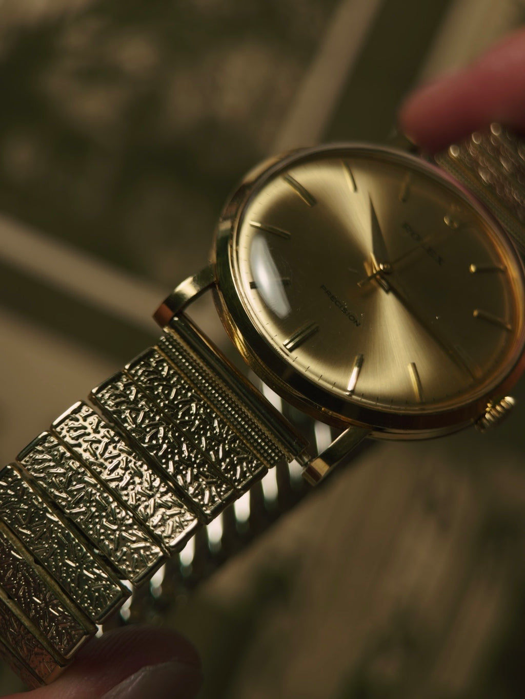 ROLEX 9659 Precision 18k Yellow Gold 1965s