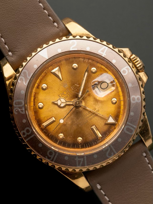 ROLEX 16758 18K Gold Tropical GMT-Master 1984s