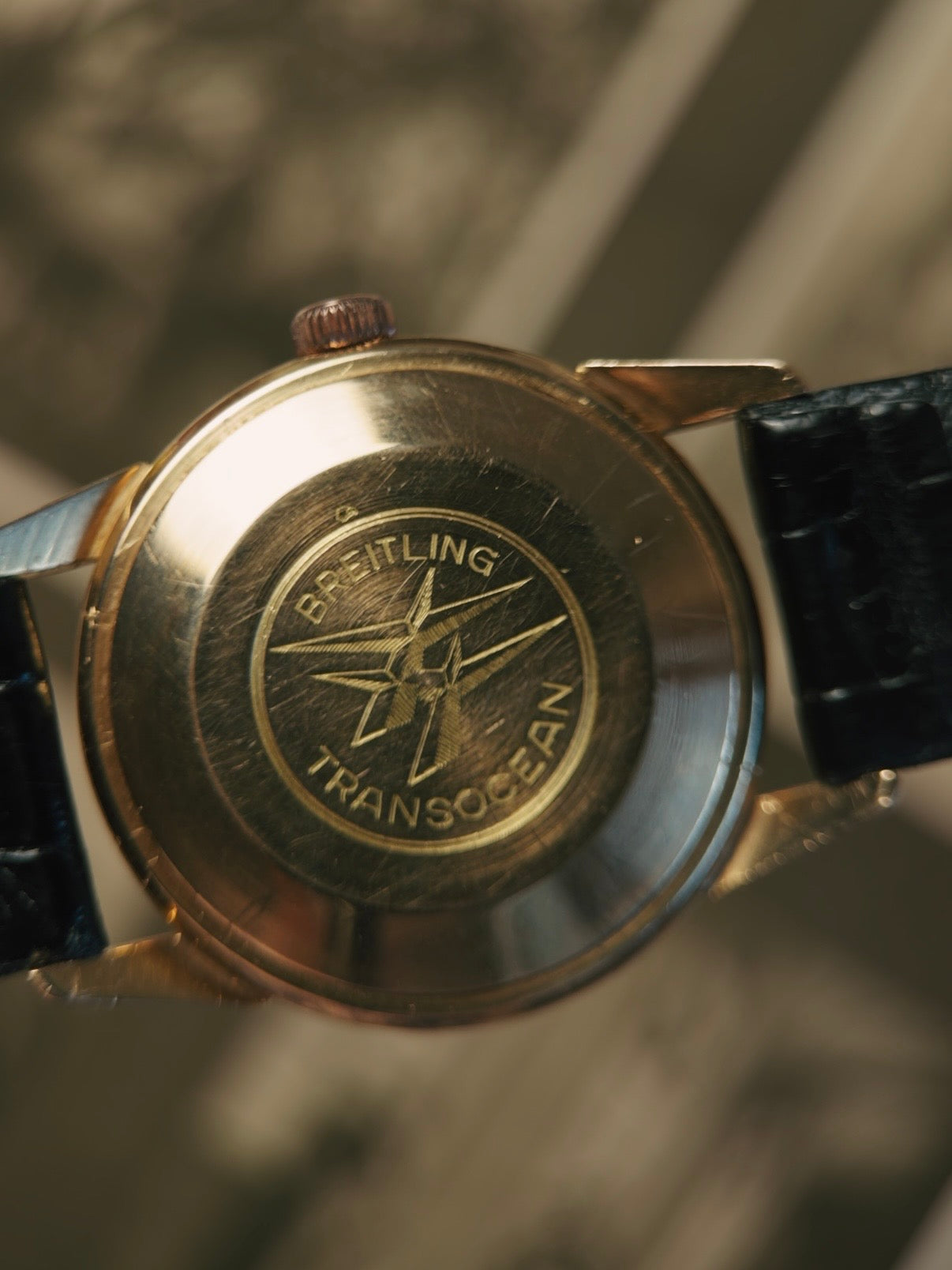 BREITLING 18K Rose Gold TRANSOCEAN 1964s