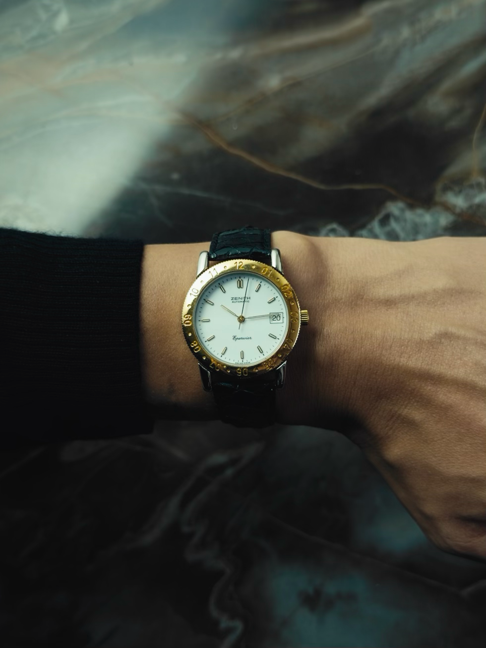 ZENITH エペルヴィエ 18Kゴールドベゼル 1990年代