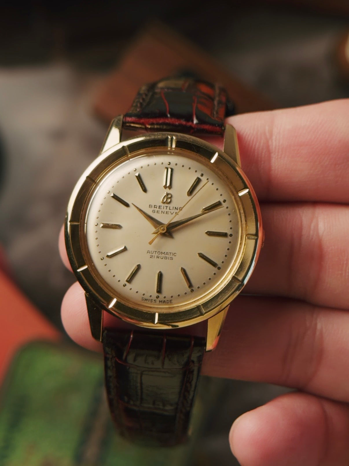 BREITLING 18K BIDNATOR 1955s