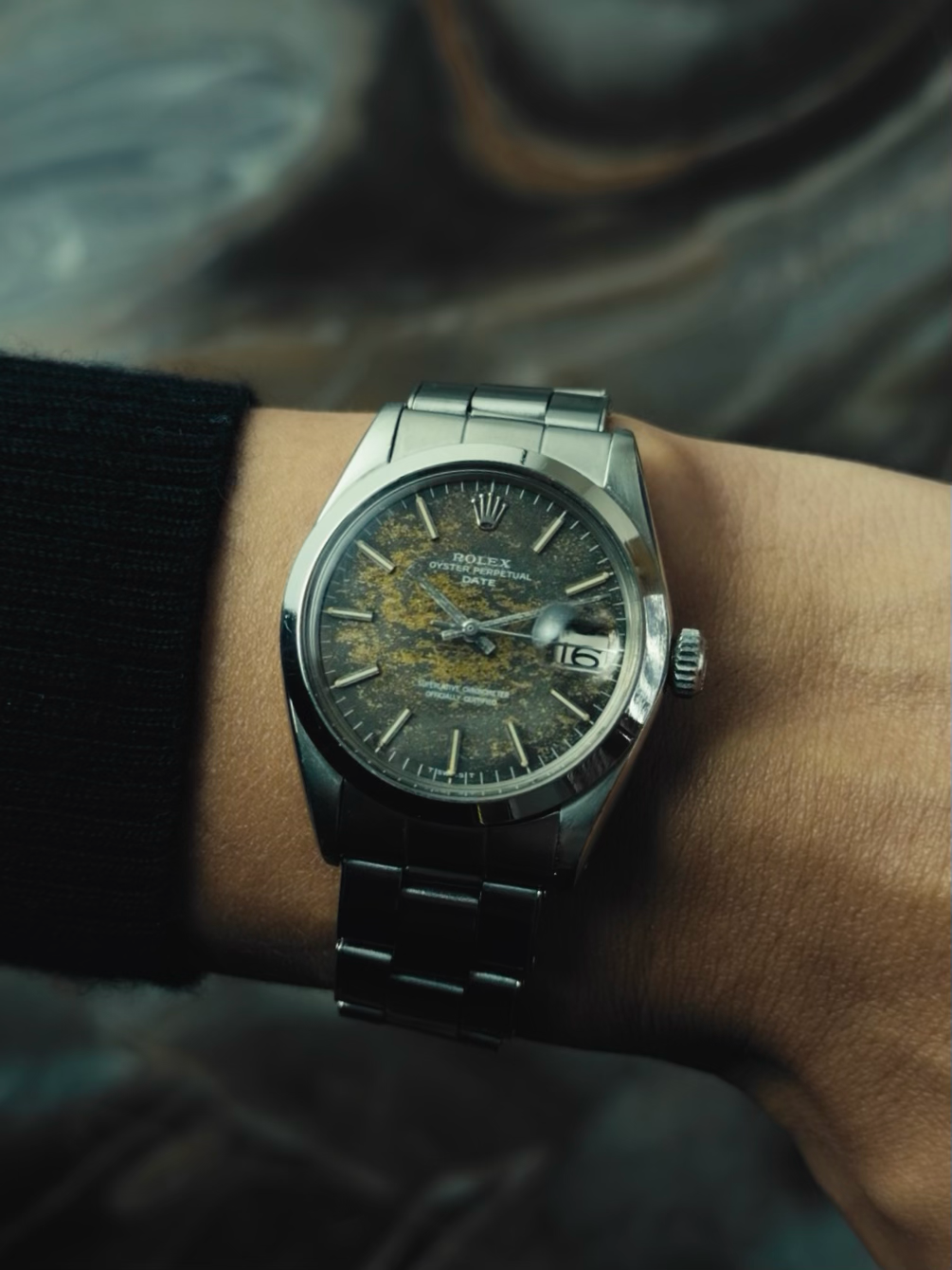 ROLEX 1500 Tropical Oyster Perpetual Date 1968s