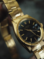 ROLEX Oyster Perpetual Date 1501 18k Yellow Gold 1964s