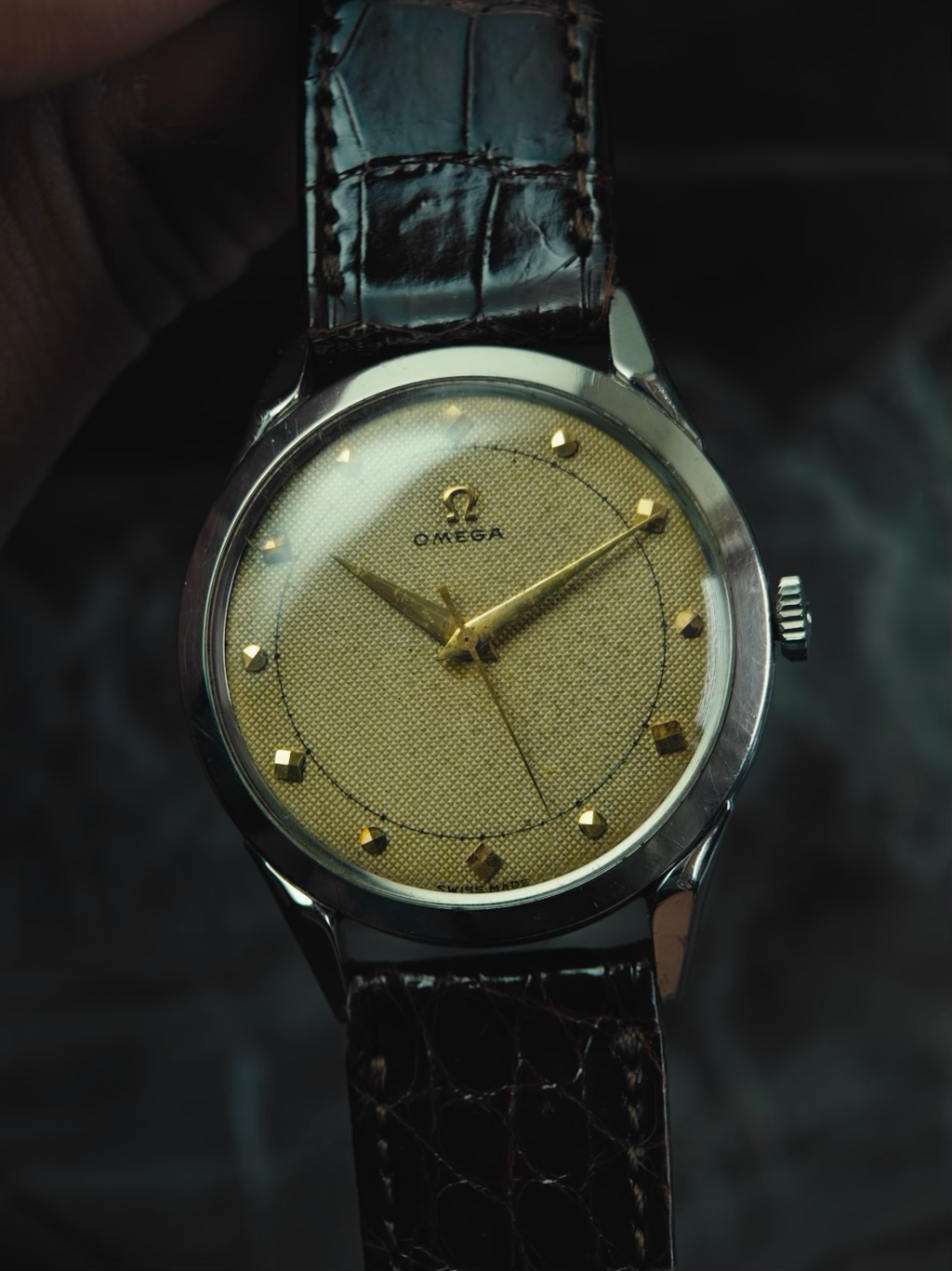 OMEGA SS Texture Dial 1950s