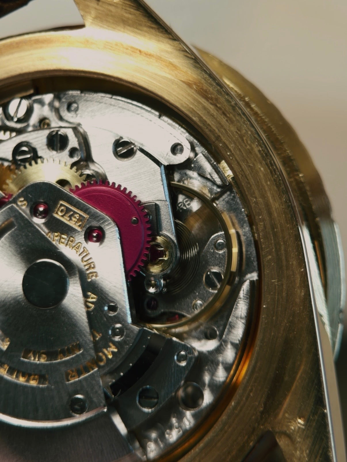 ROLEX 18k YG “PUPLE CHANGE” Nipple Blue Submariner Date 1973s