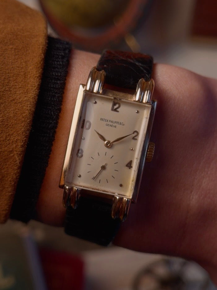 PATEK PHILIPPE 18k Rectangular 1942s