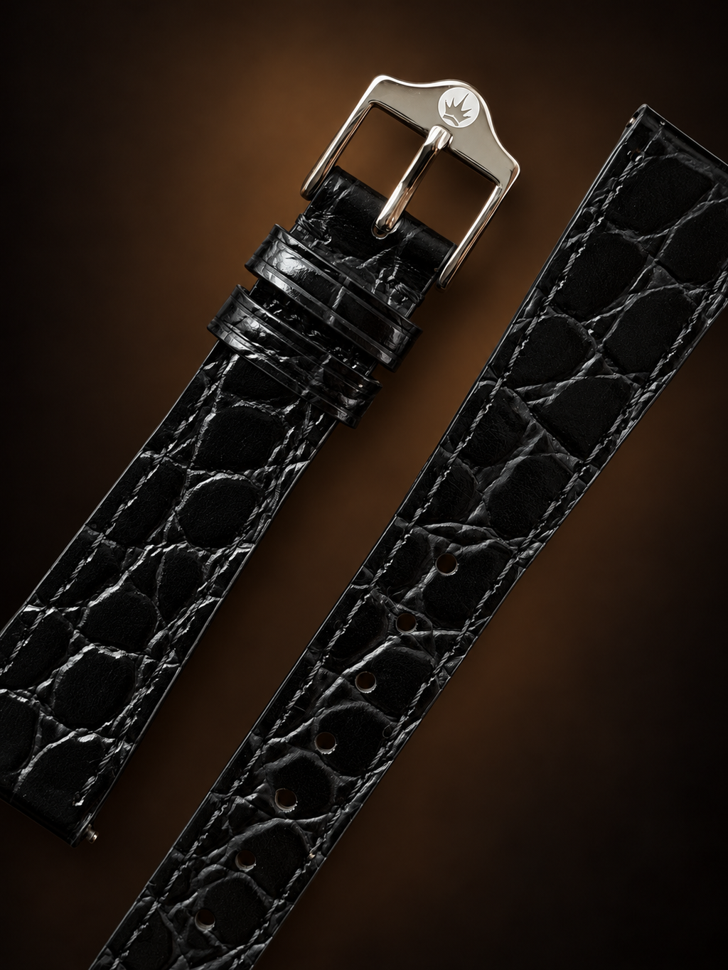 Crocodile Embossed Leather Watch Strap｜クロコダイル型押しの質感