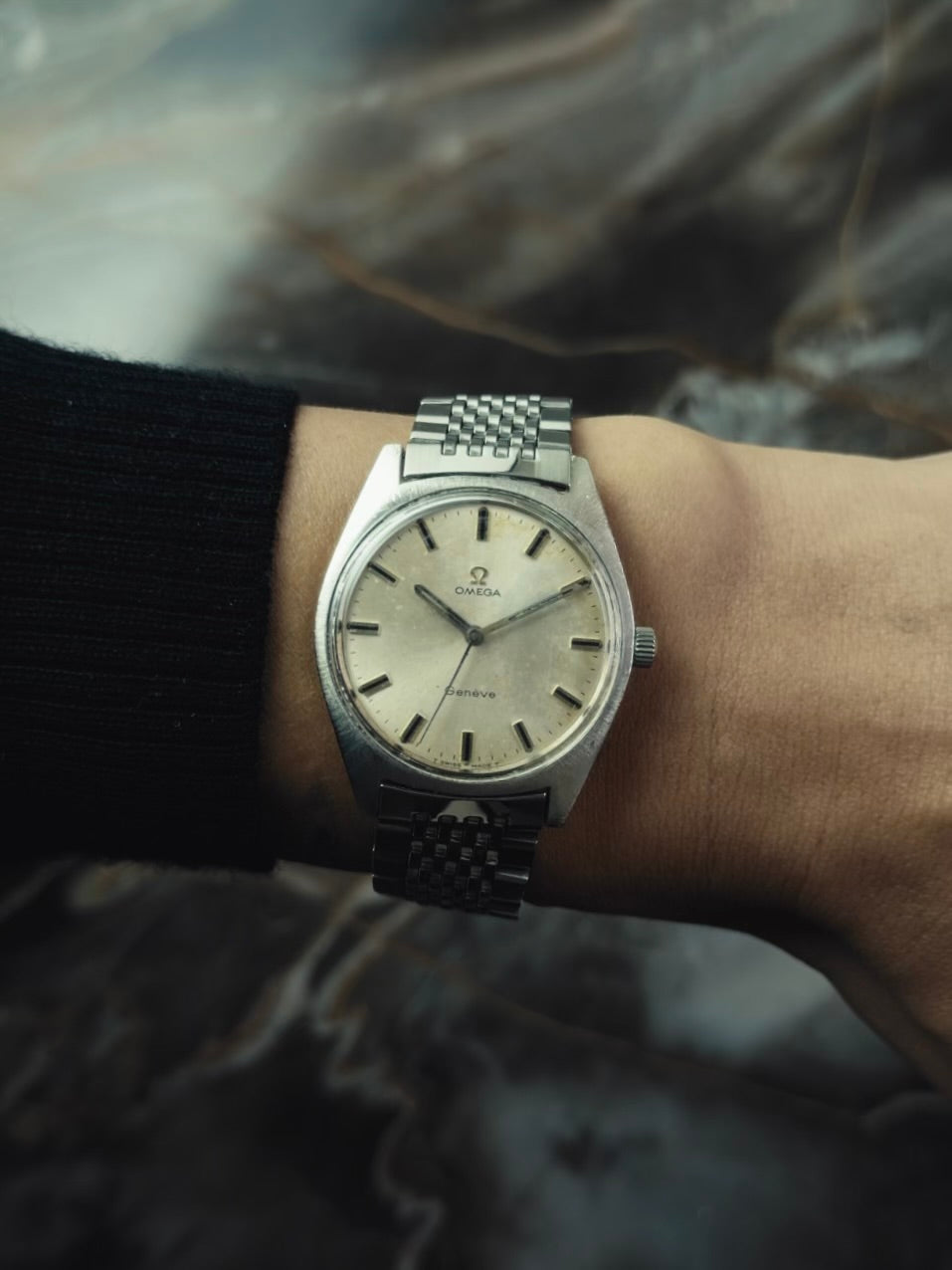 OMEGA ジュネーブ SS ヴィンテージ パティーナダイヤル 1970年代