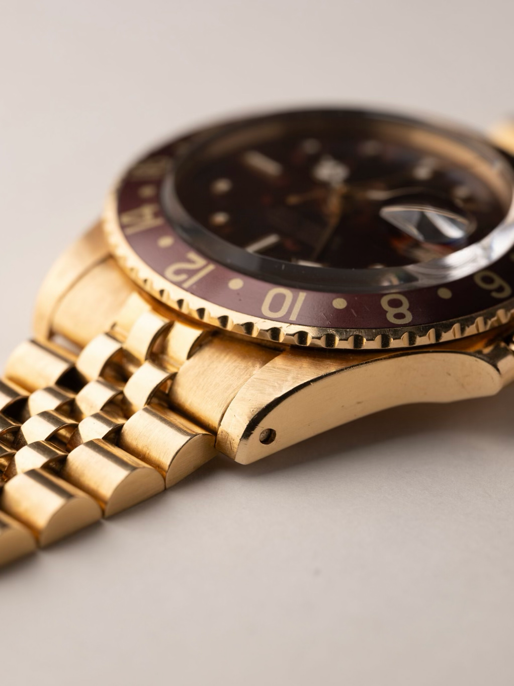 ROLEX 1675/8 18K Yellow Gold Tropical GMT