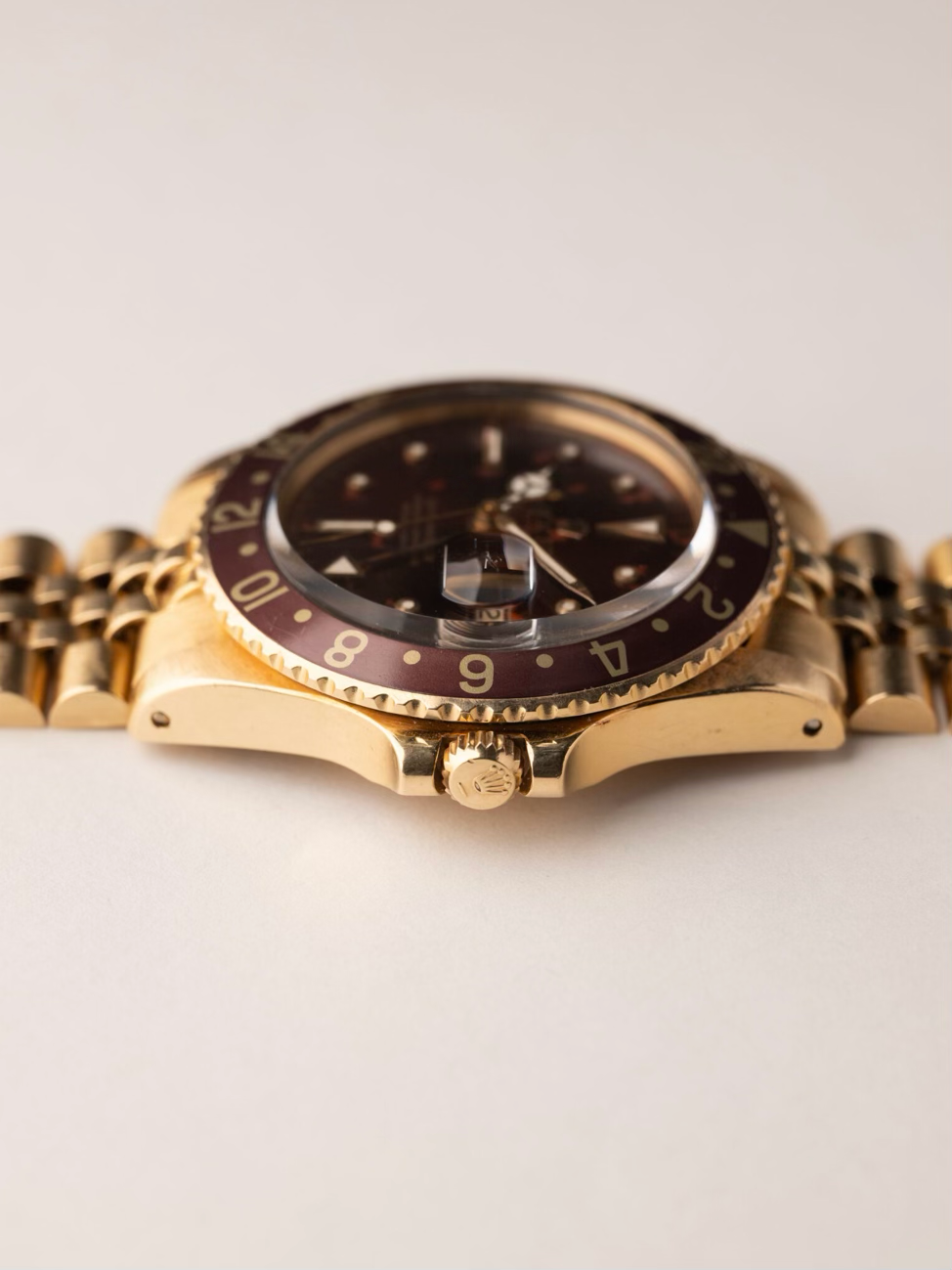 ROLEX 1675/8 18K Yellow Gold Tropical GMT