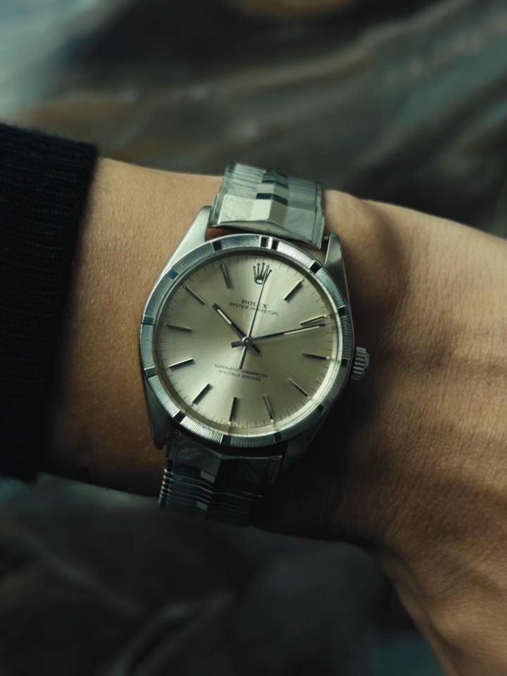 ROLEX Oyster Perpetual 1007 SS “PATINA DIAL” 1960-70s