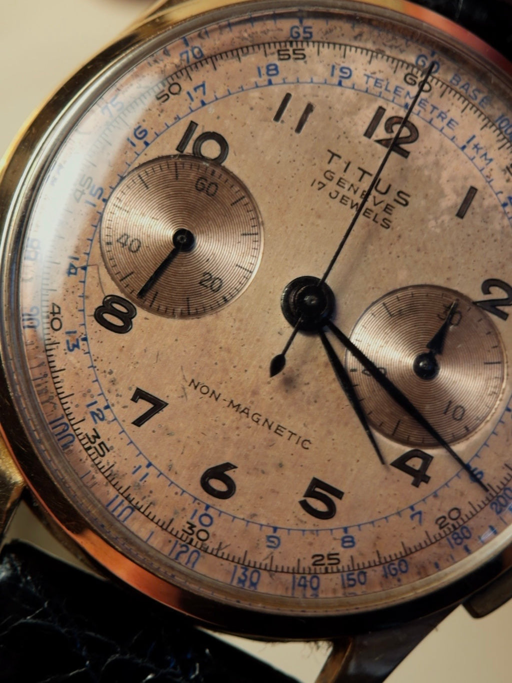 TITUS 18k Rose Gold Chronograph