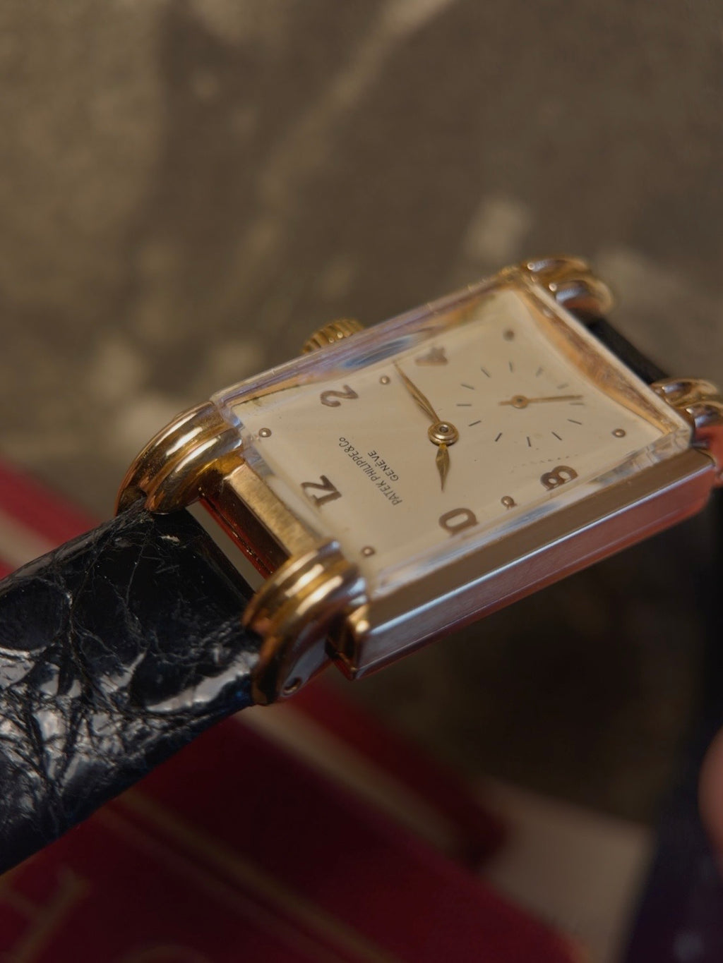 PATEK PHILIPPE 18k Rectangular 1942s