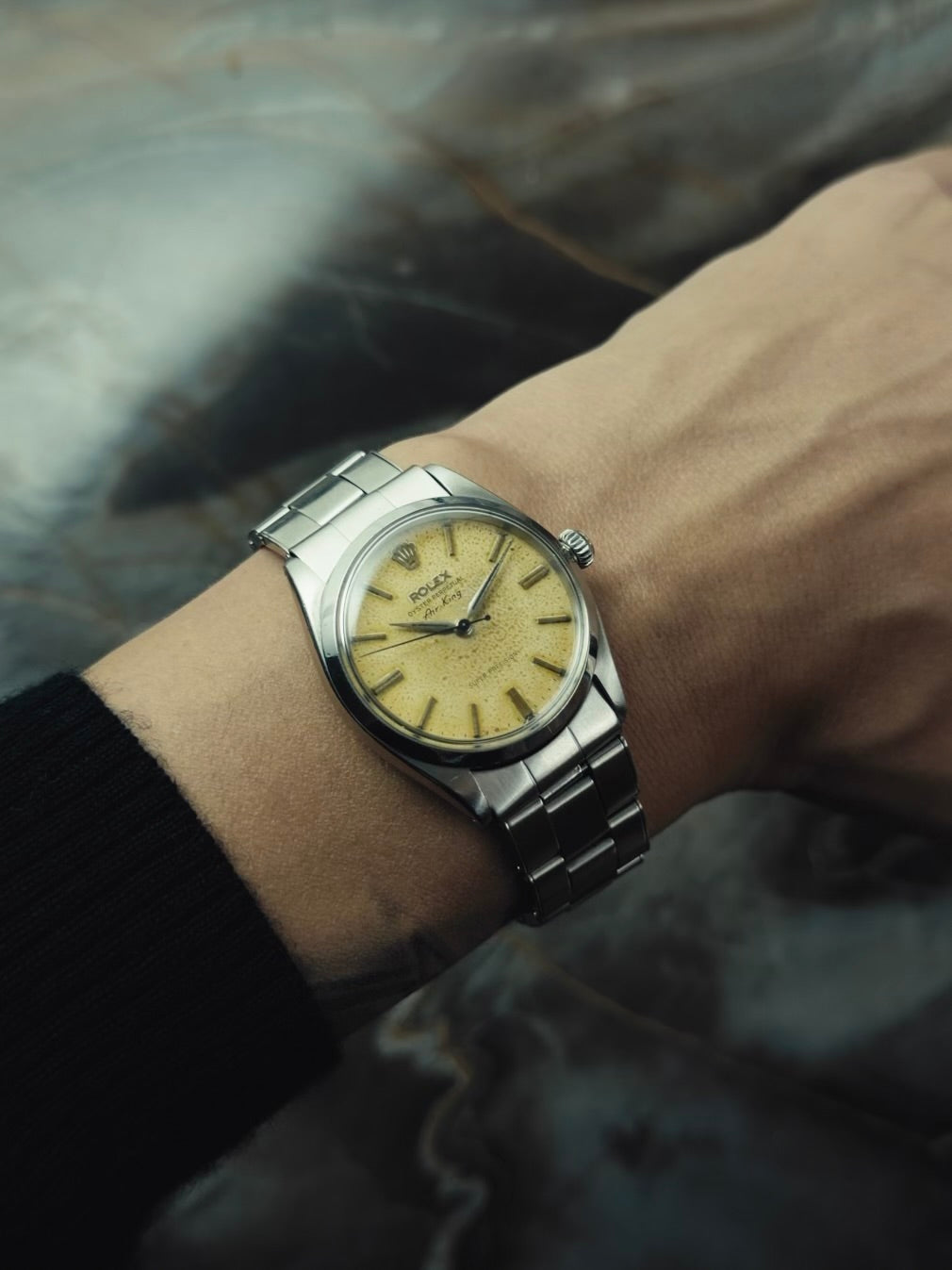 ROLEX Air-King 6552 1st Generation Original Warm Patina Dial 1958s