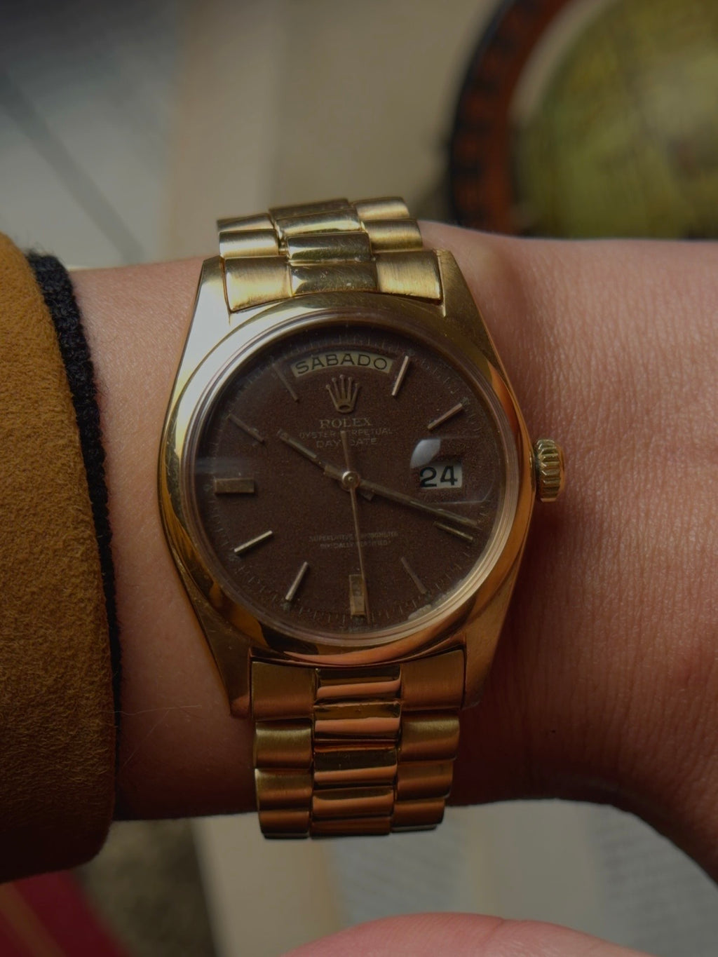 ROLEX 18k Rose Gold Day-Date 1965s
