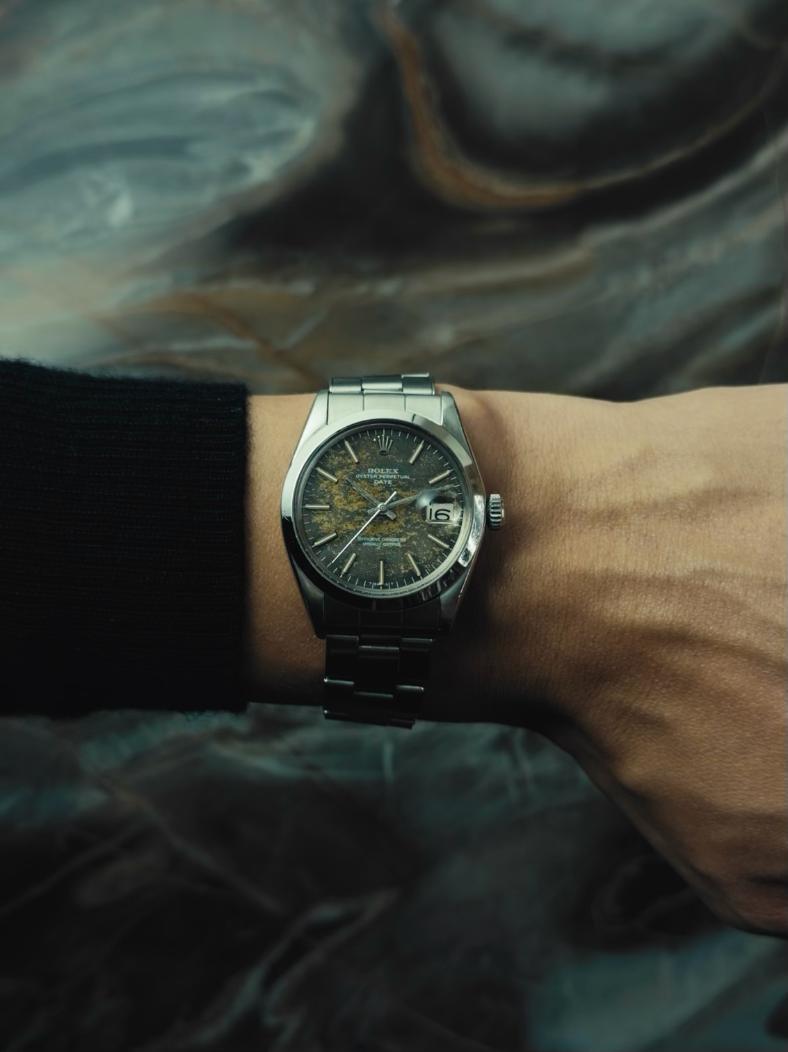 ROLEX 1500 Tropical Oyster Perpetual Date 1968s