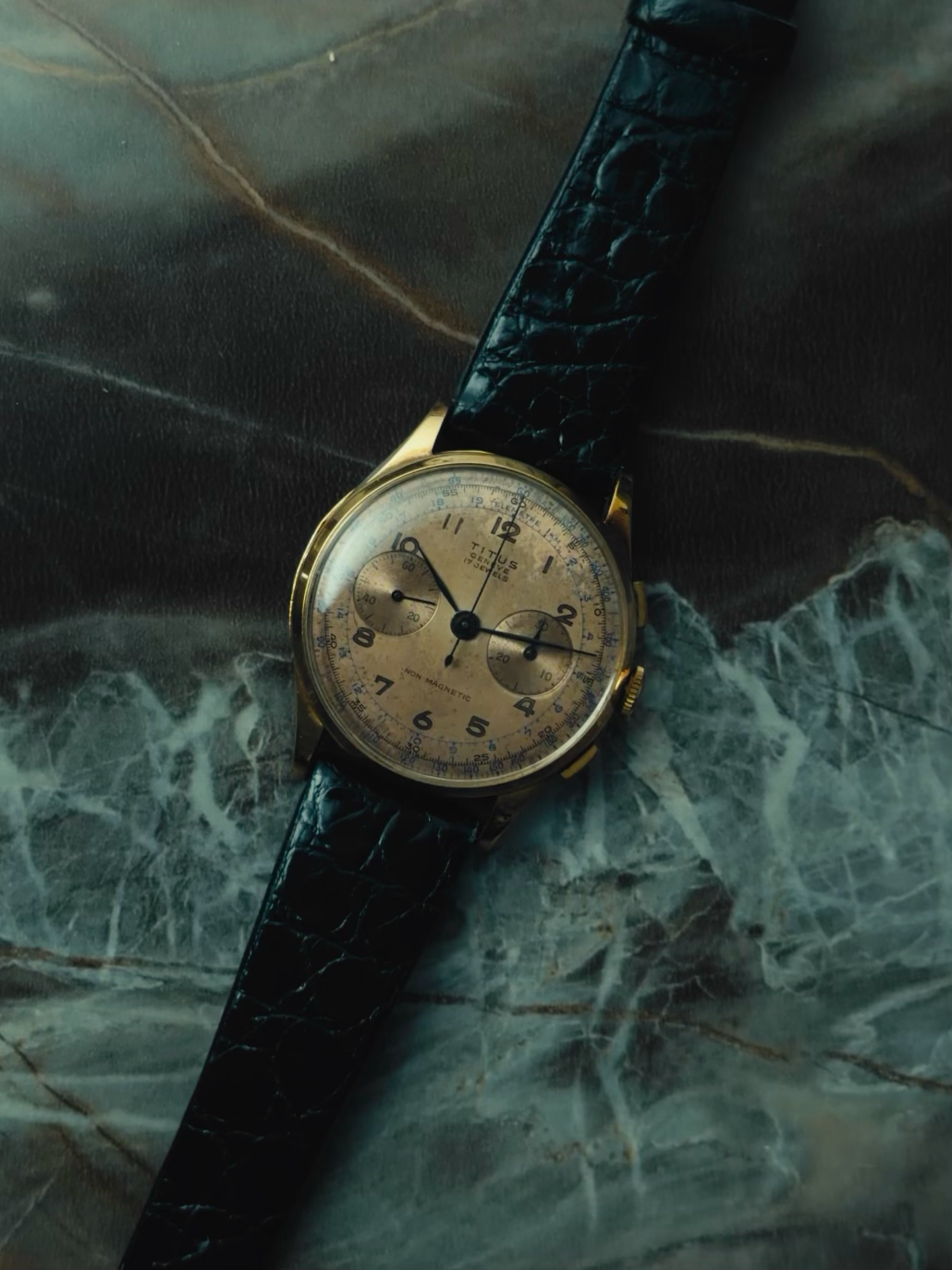 TITUS 18k Rose Gold Chronograph