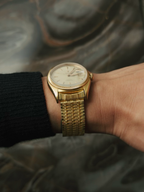 ROLEX 6105 Double Swiss Red Officially French 18K Rose Gold 1961s