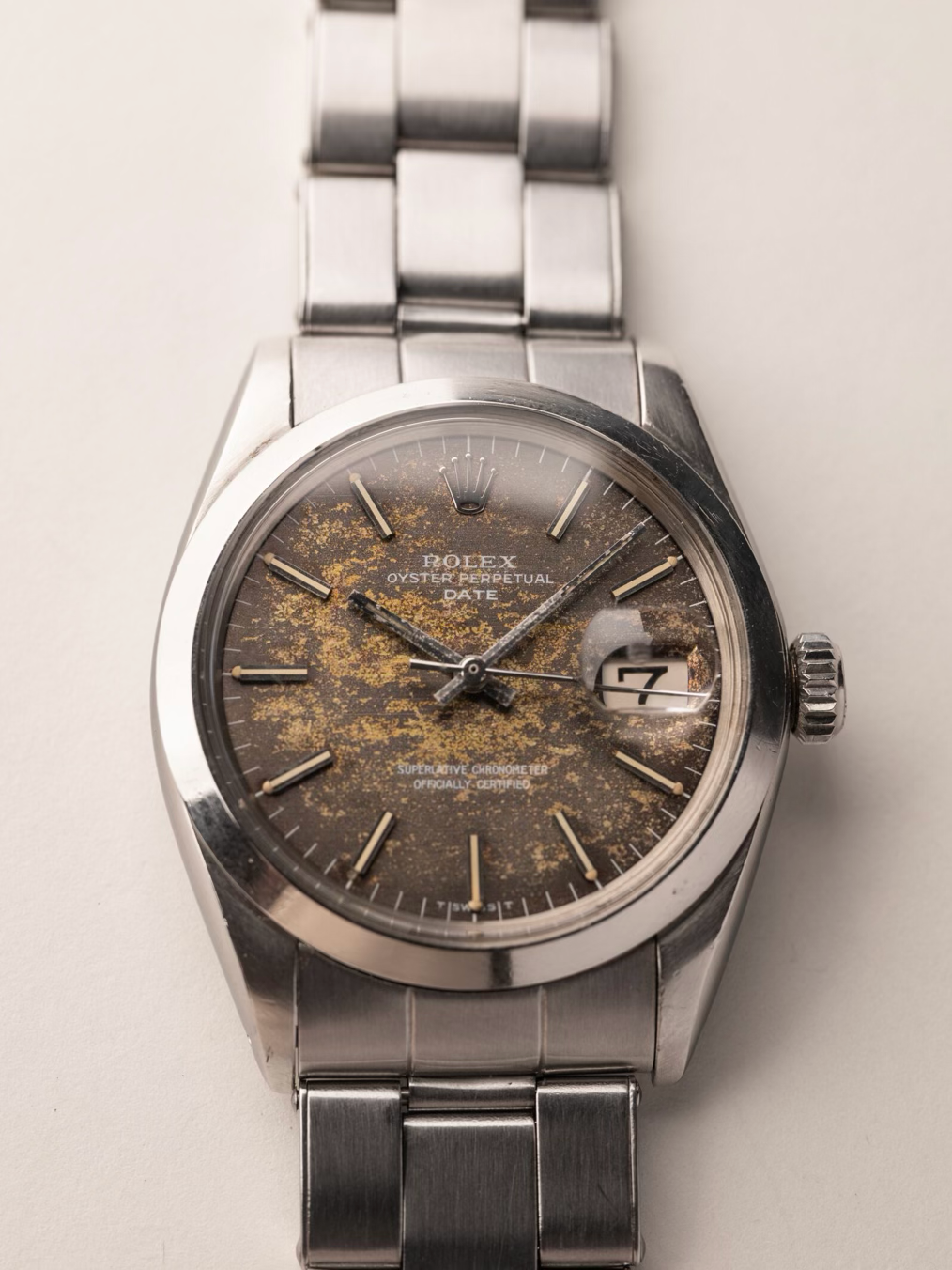 ROLEX 1500 Tropical Oyster Perpetual Date 1968s