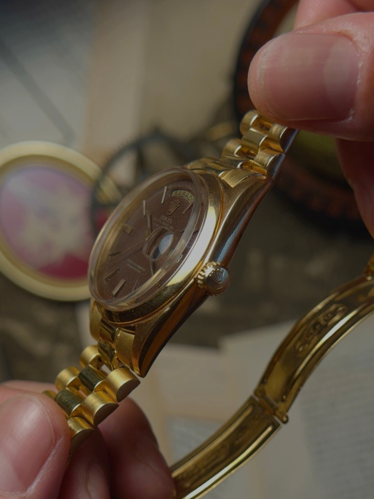 ROLEX 18k Rose Gold Day-Date 1965s