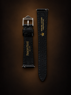 Crocodile Embossed Leather Watch Strap｜裏地 ゴールド箔押し