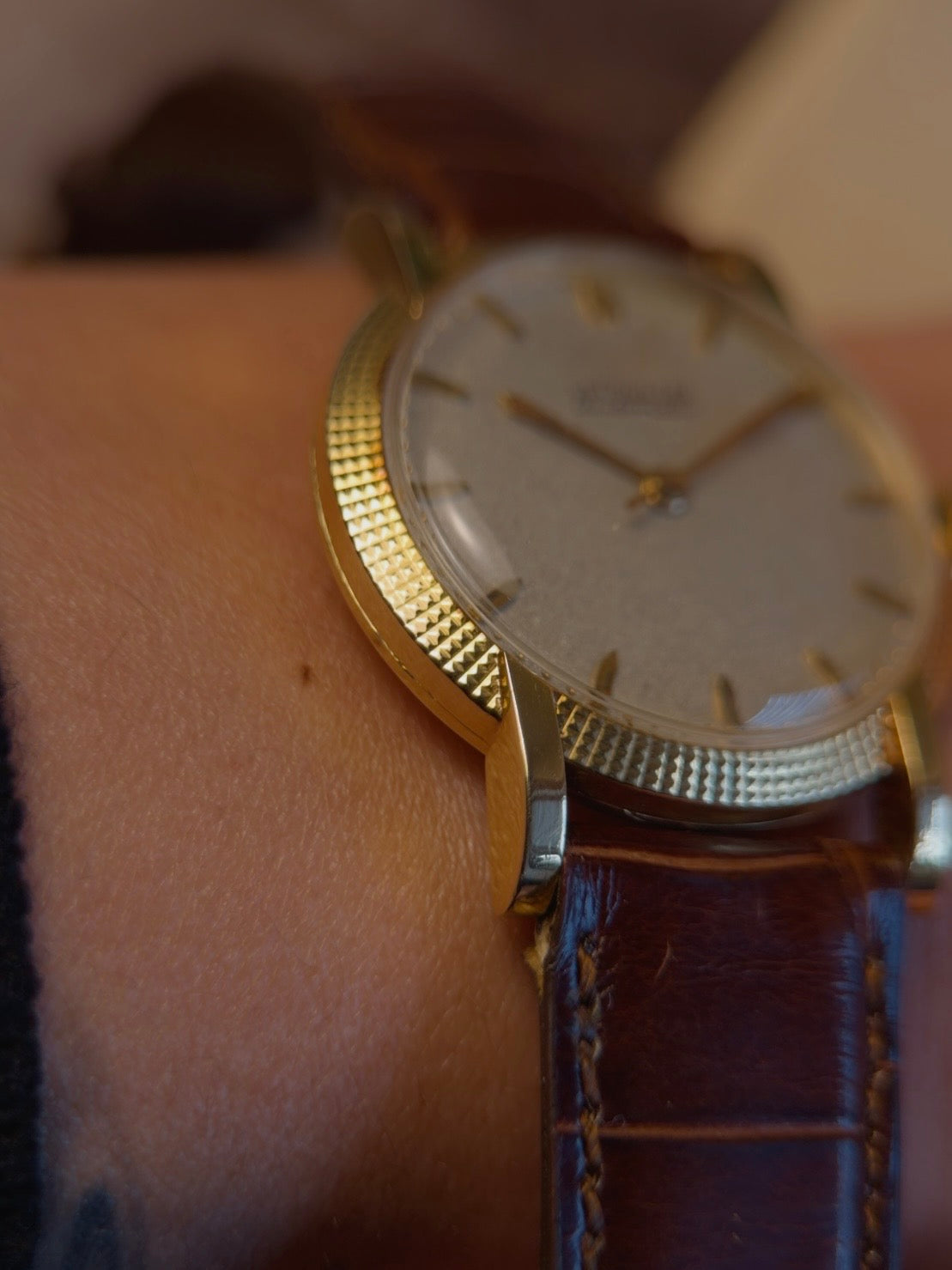 Jaeger-LeCoultre 18k Yellow Gold Clous de Paris