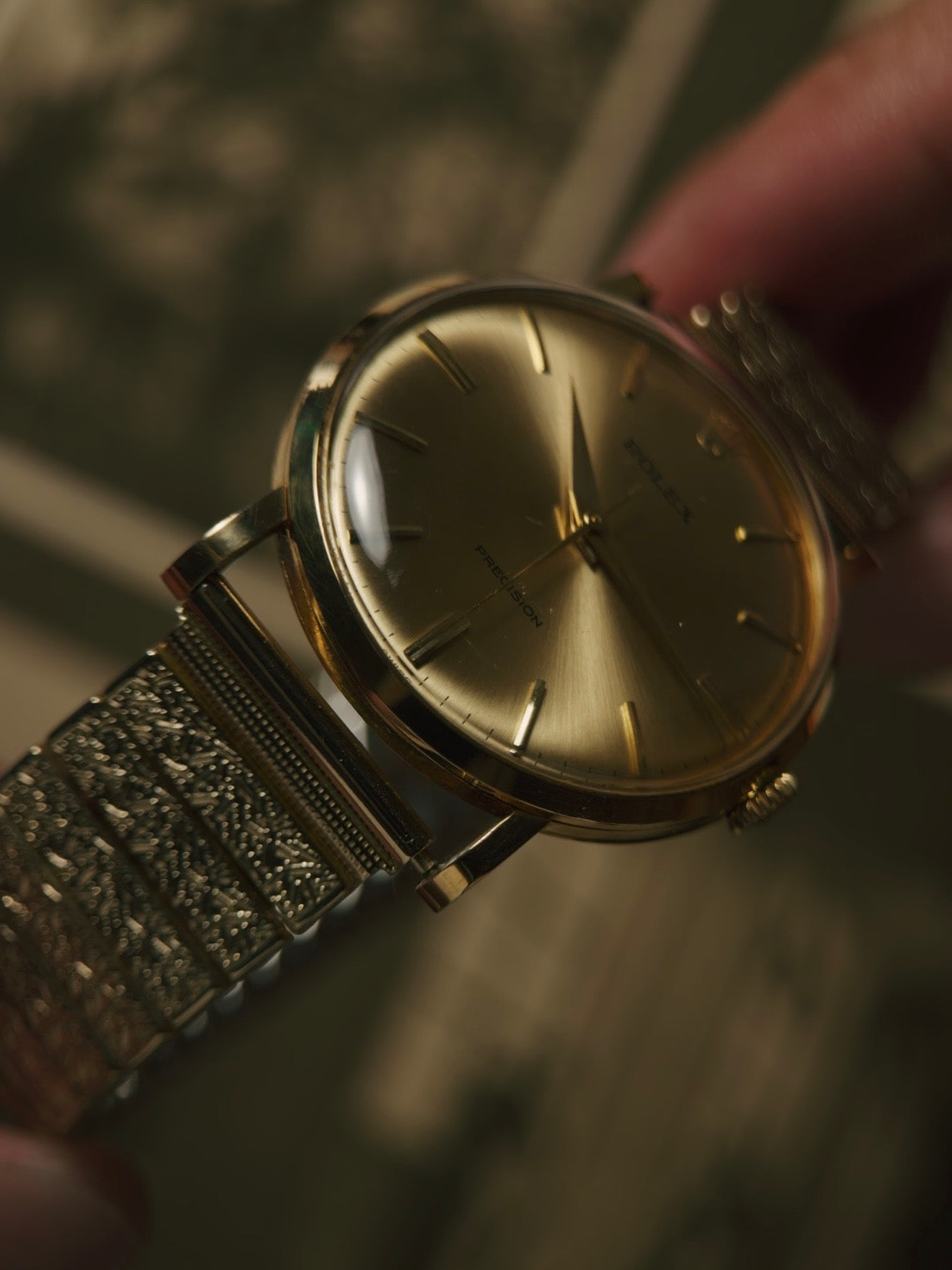 ROLEX 9659 Precision 18k Yellow Gold 1965s