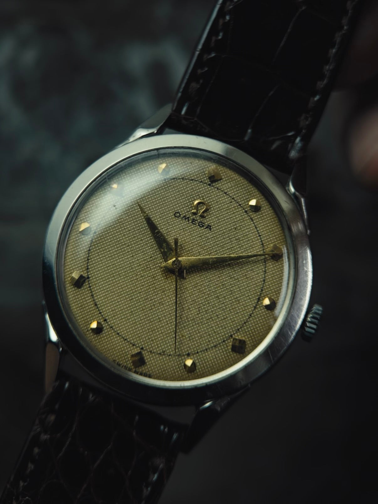 OMEGA SS Texture Dial 1950s