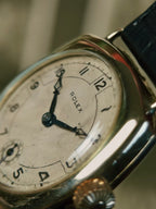 ROLEX  HUNTER TRENCH CUSHION 14K GOLD 1936s