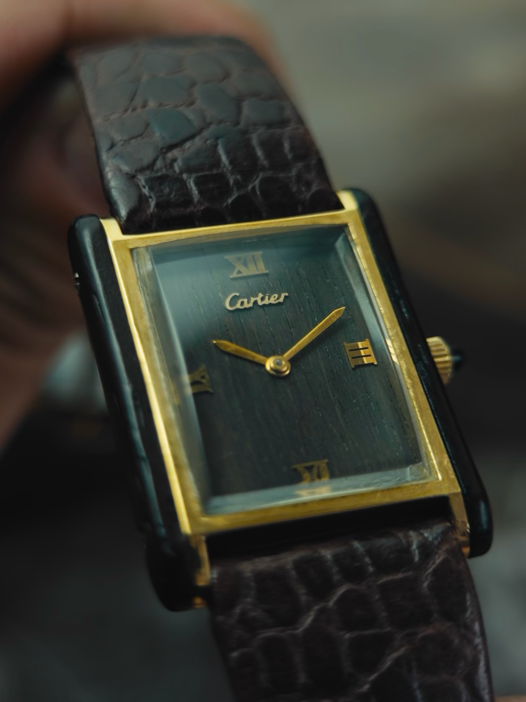 Cartier 20611 Wood Tank 1975s