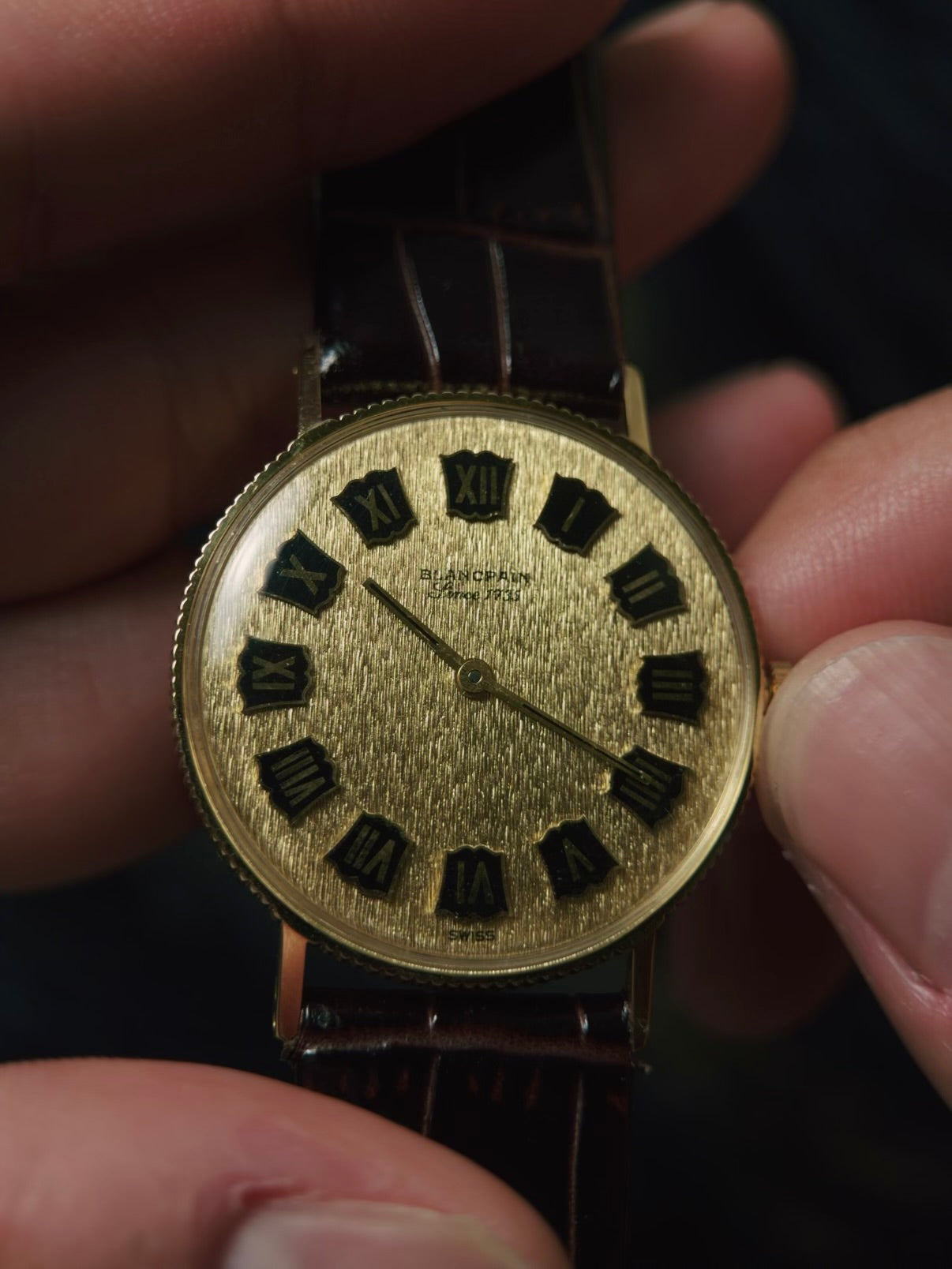 BLANCPAIN Ultra Slim 18k Yellow Gold 1970s