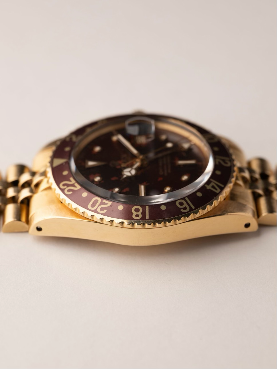ROLEX 1675/8 18K Yellow Gold Tropical GMT